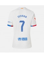 Barcelona Ferran Torres #7 Venkovní Dres pro Dámské 2023-24 Krátký Rukáv